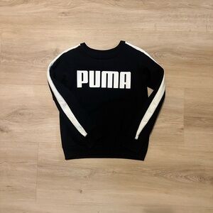 Puma Black Crewneck with White Logo